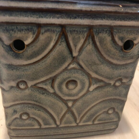 Scentsy Warmer By Ron Lockett Aztec Design Green - Picture 7 of 7